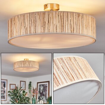 Foggia ceiling light matt nickel, 3-light sources