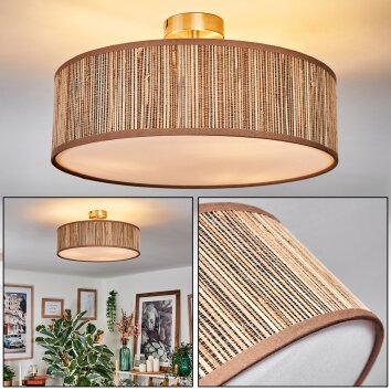 Foggia ceiling light matt nickel, 3-light sources