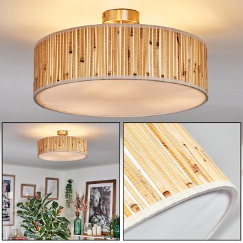 Foggia ceiling light matt nickel, 3-light sources