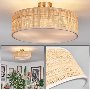 Foggia ceiling light matt nickel, 3-light sources