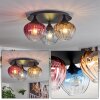 Cem ceiling light blue, yellow, clear, red, 3-light sources