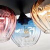 Cem ceiling light blue, yellow, clear, red, 3-light sources