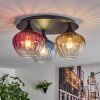 Cem ceiling light blue, yellow, clear, red, 3-light sources