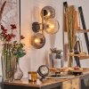 Koyoto globe light, wall light gold, black, 3-light sources