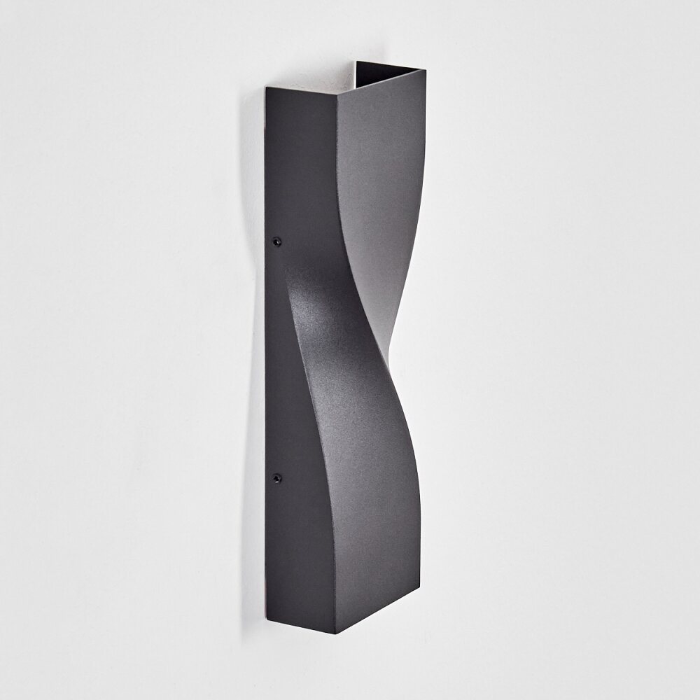 Halan outdoor wall light, Up & Down Light, wall light LED black, 2-light sources