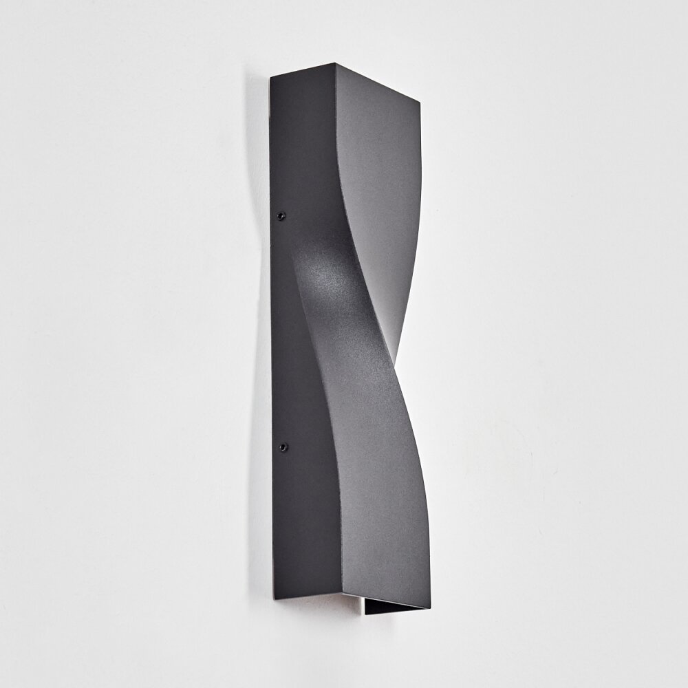 Halan outdoor wall light, Up & Down Light, wall light LED black, 2-light sources