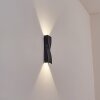 Halan outdoor wall light, Up & Down Light, wall light LED black, 2-light sources