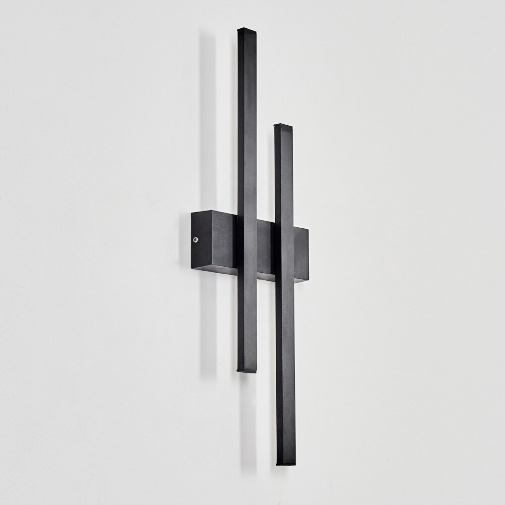 Glara outdoor wall light, wall light LED black, 2-light sources