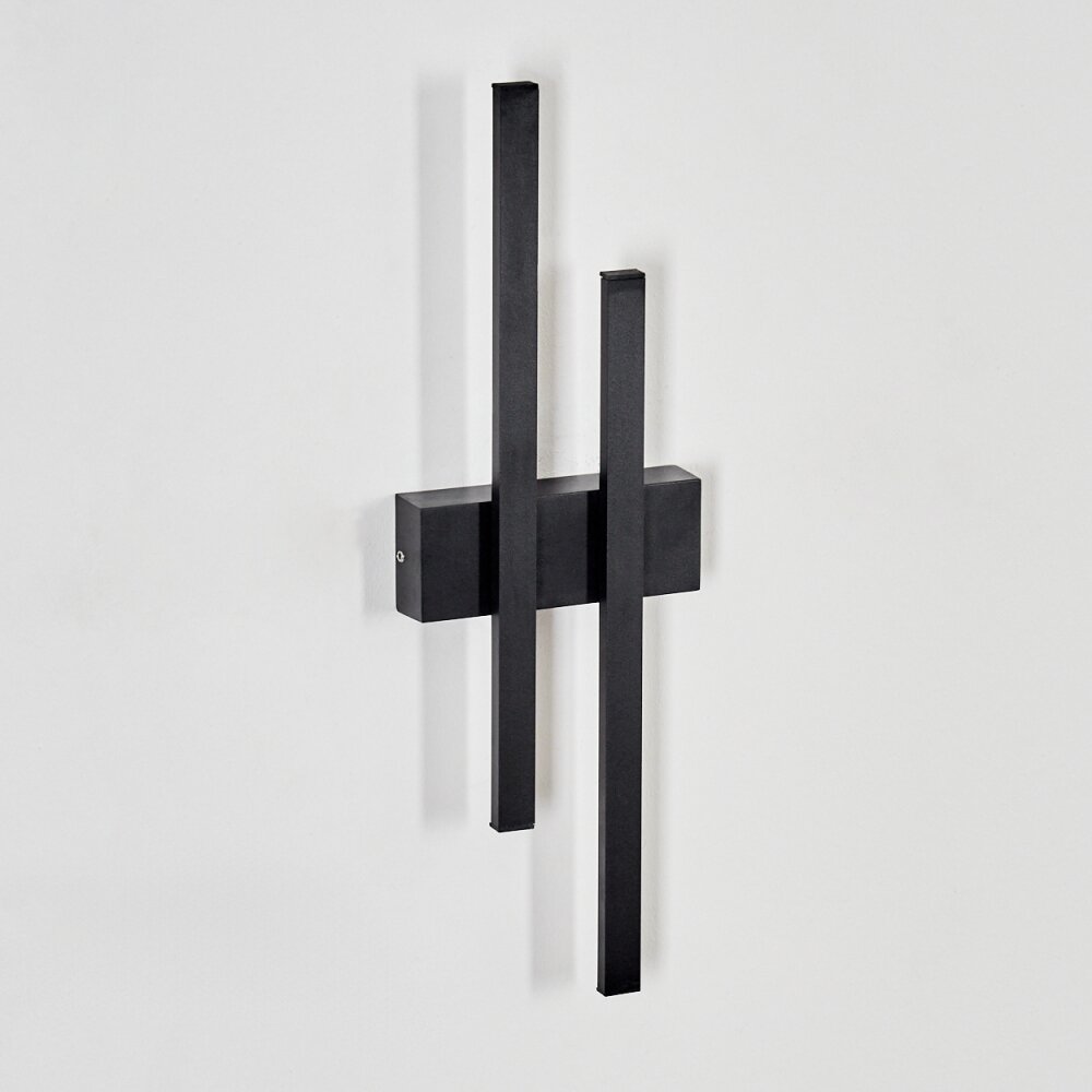 Glara outdoor wall light, wall light LED black, 2-light sources