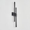 Glara outdoor wall light, wall light LED black, 2-light sources