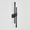 Glara outdoor wall light, wall light LED black, 2-light sources