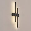 Glara outdoor wall light, wall light LED black, 2-light sources