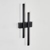 Glara outdoor wall light, wall light LED black, 2-light sources