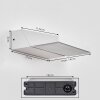 Xaden outdoor wall light, wall light LED white, 1-light source