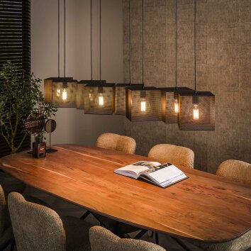 Ayron pendant light black, 8-light sources