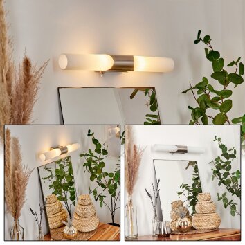MORGES Wall Light matt nickel, 2-light sources
