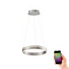 Paul Neuhaus Q-VITO Pendant Light LED stainless steel, 1-light source, Remote control