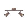 Brilliant LAVA Spotlight copper, 2-light sources