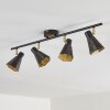 VANTAA ceiling light black-gold, 4-light sources