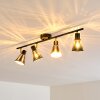 VANTAA ceiling light black-gold, 4-light sources