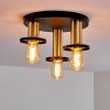 Alvesta Ceiling Light gold, brass, black, 3-light sources