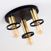 Alvesta Ceiling Light gold, brass, black, 3-light sources