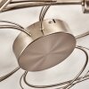 Gordola Ceiling Light LED brushed steel, 6-light sources