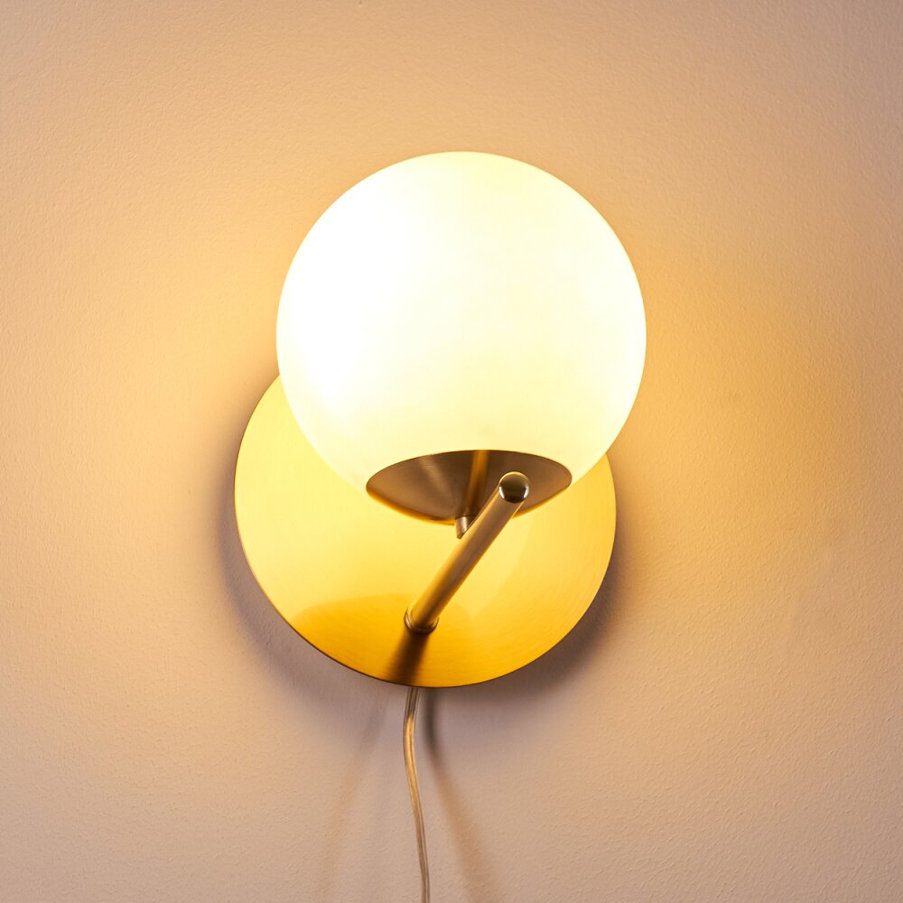 HOGATZA Wall Light brass, 1-light source