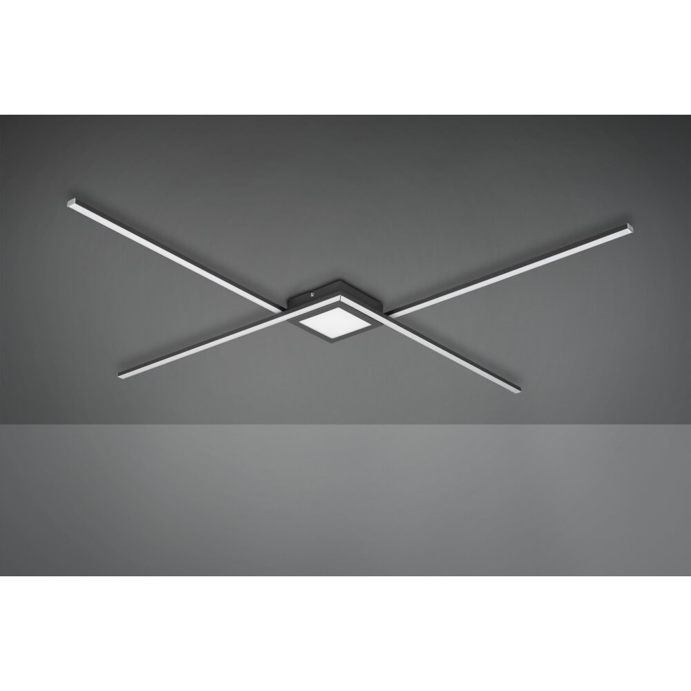 Trio OXFORD Ceiling Light LED anthracite, 1-light source