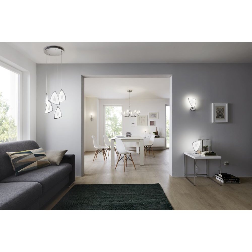 Eglo AMONDE pendant light LED chrome, 5-light sources