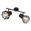 Globo CLASTRA Spotlight black, 2-light sources