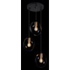 Pendant Light Globo VIGO black, 3-light sources