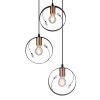 Pendant Light Globo VIGO black, 3-light sources