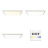 Brilliant LANETTE Ceiling mounting panel LED white, 1-light source, Remote control, Colour changer