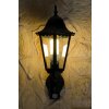 Lutec BRISTOL outdoor wall light black, transparent, clear, 1-light source, Motion sensor