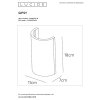 Lucide GIPSY wall light white, 1-light source