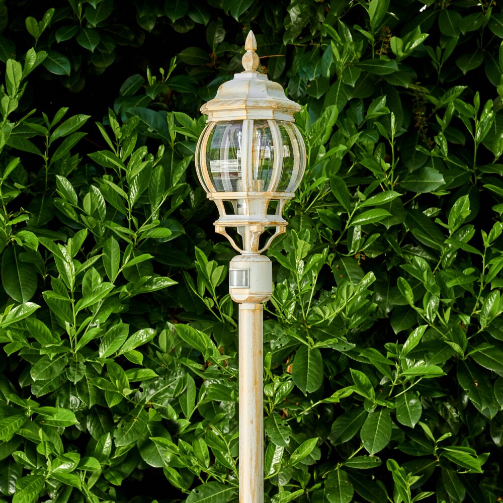 Lampadaire extérieur Lentua Or, Blanc H3012642-DO2