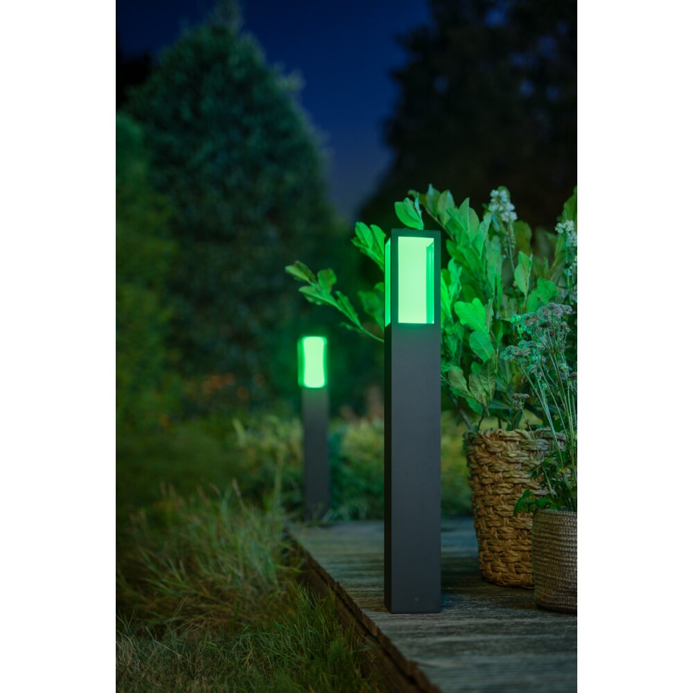 Philips HUE AMBIANCE WHITE & COLOR IMPRESS path light LED black, 1-light source, Colour changer