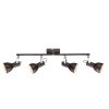 Globo ceiling light brown, 4-light sources