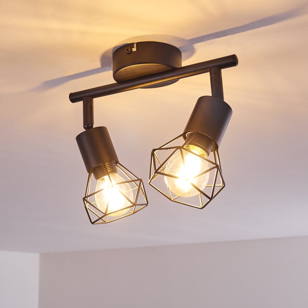 Baripada Ceiling Light black, 2-light sources