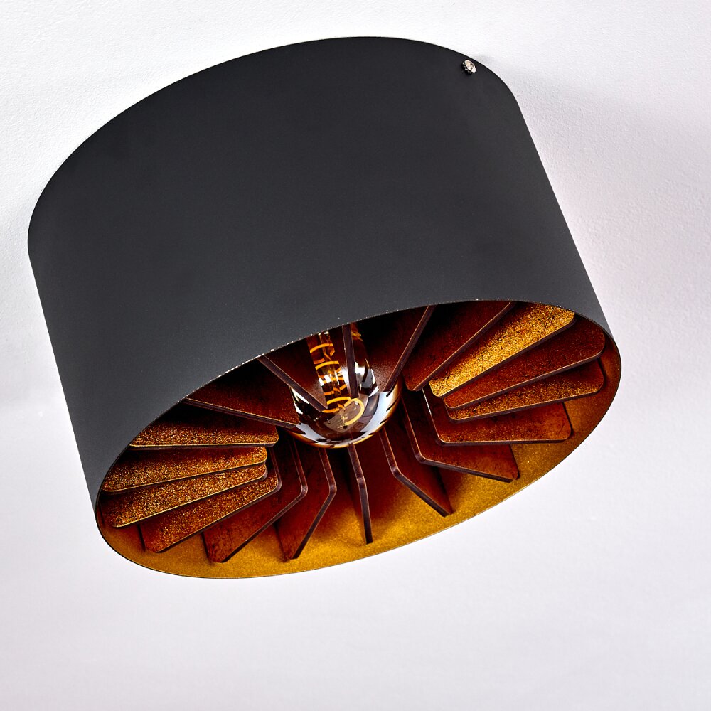 TOGO Ceiling Light brass, black, 1-light source