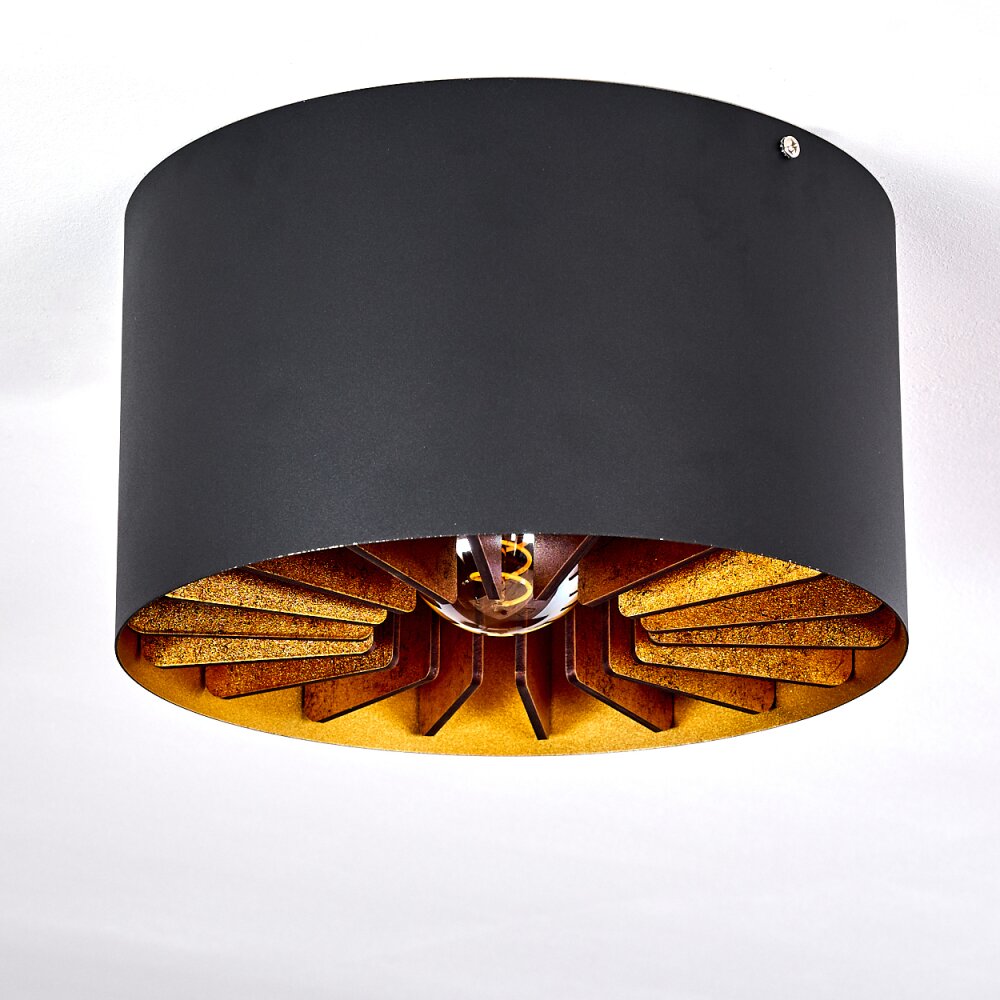 TOGO Ceiling Light brass, black, 1-light source