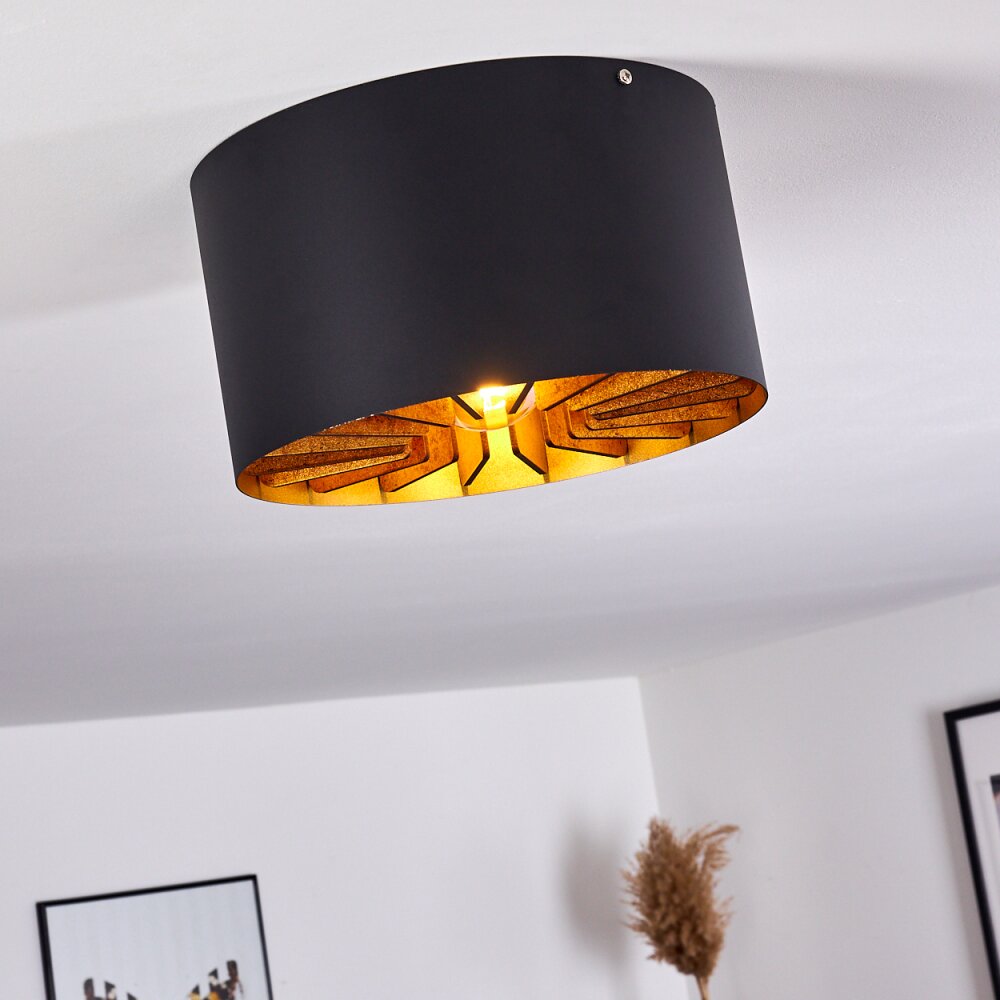 TOGO Ceiling Light brass, black, 1-light source
