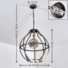 Brockendaal Pendant Light silver, 1-light source