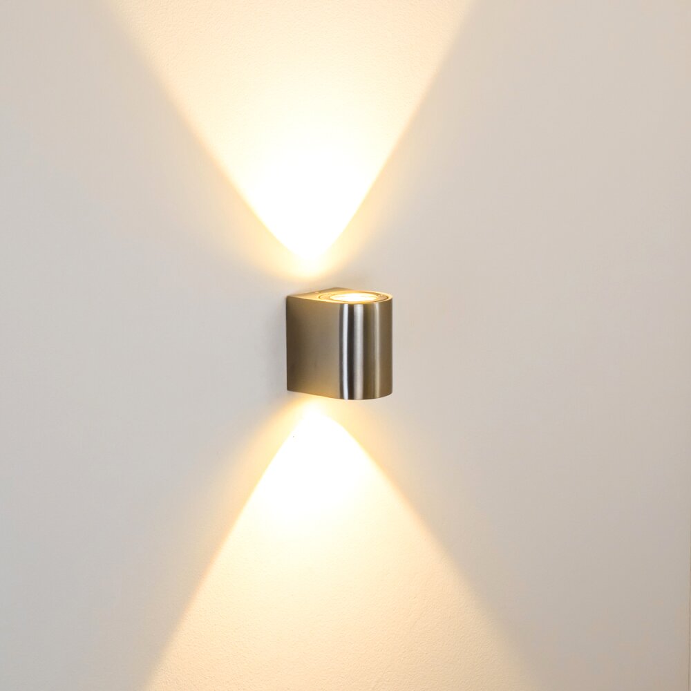 Mora Outdoor Wall Light LED stainless steel, 2-light sources