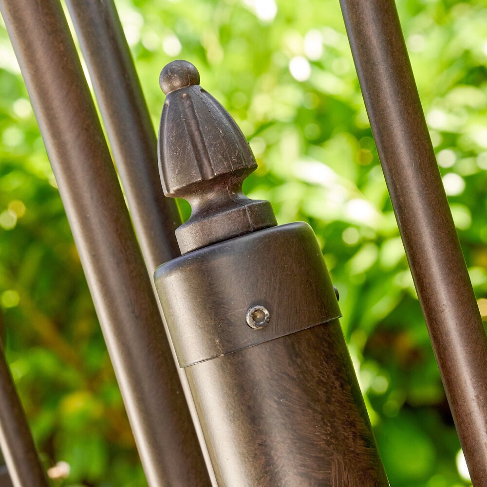 Outdoor floor lamp Lohja rust-coloured, 3-light sources