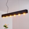 Fria Pendant Light black, 6-light sources