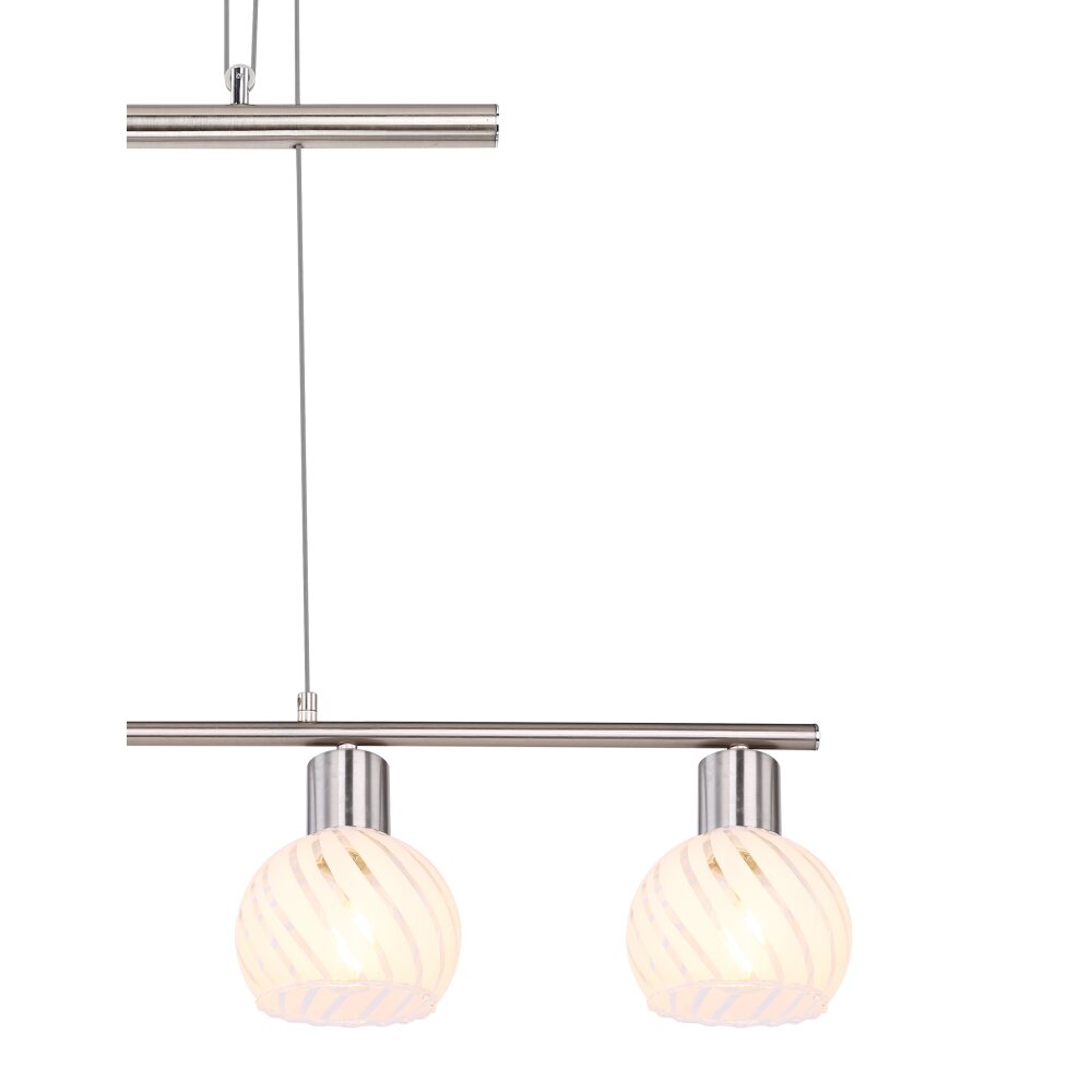 Globo WILLY Pendant Light matt nickel, 4-light sources