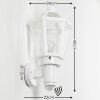 CATIGNY Outdoor Wall Light white, 1-light source, Motion sensor