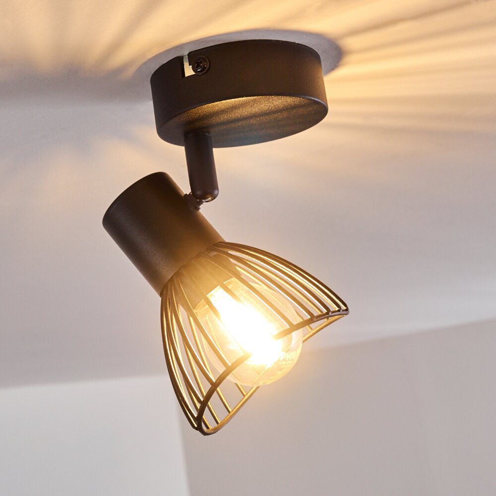 Ceiling Light Holbol black, 1-light source